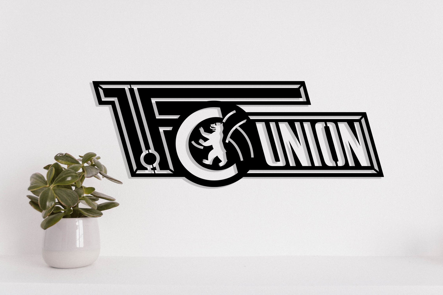 1. FC Union Berlin FC Badge Shield Metal Laser Cut file svg dxg jpg png pdf ai eps