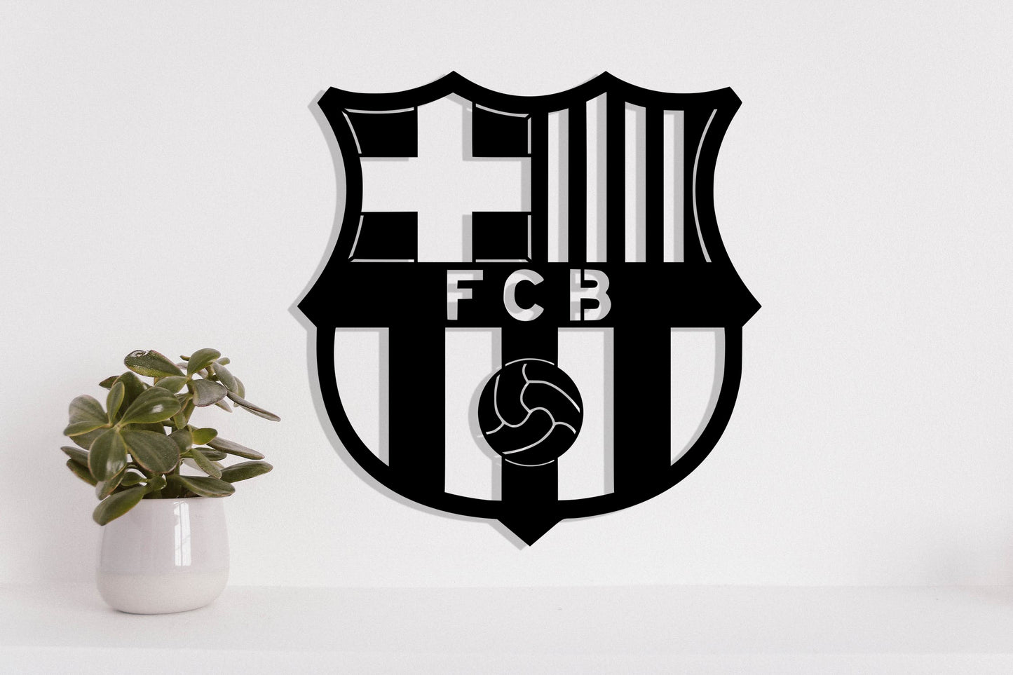Barcelona FC Batch Shield Metal Laser Cut files
