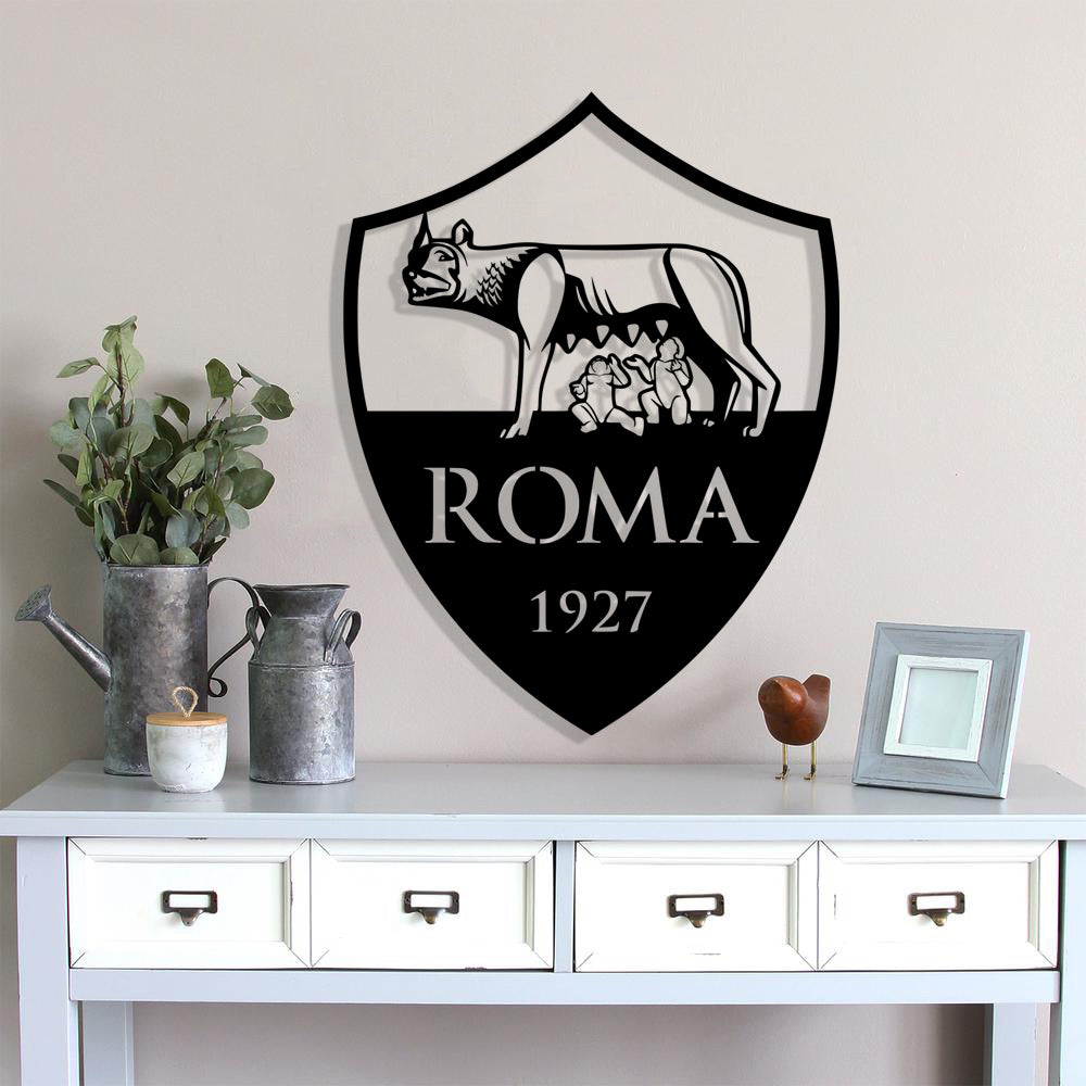 AS Roma FC Batch Shield Metal Laser Cut files