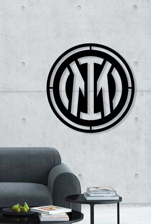 Inter Milan FC Batch Shield Metal Laser Cut files svg dxf jpg png pdf ai eps