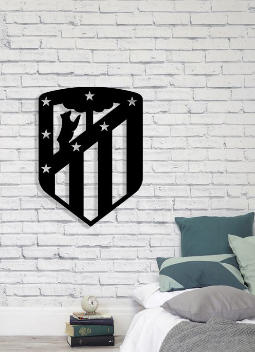 Atletico Madrid FC Batch Shield Metal Laser Cut files svg dxf ai png jpg pdf eps