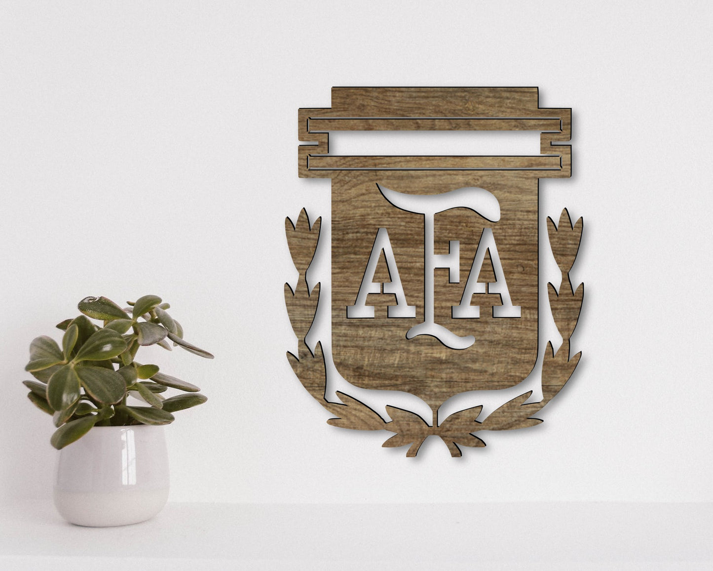 Argentina National Football Team Badge Shield Metal Laser Cut files svg dxf ai png jpg pdf eps