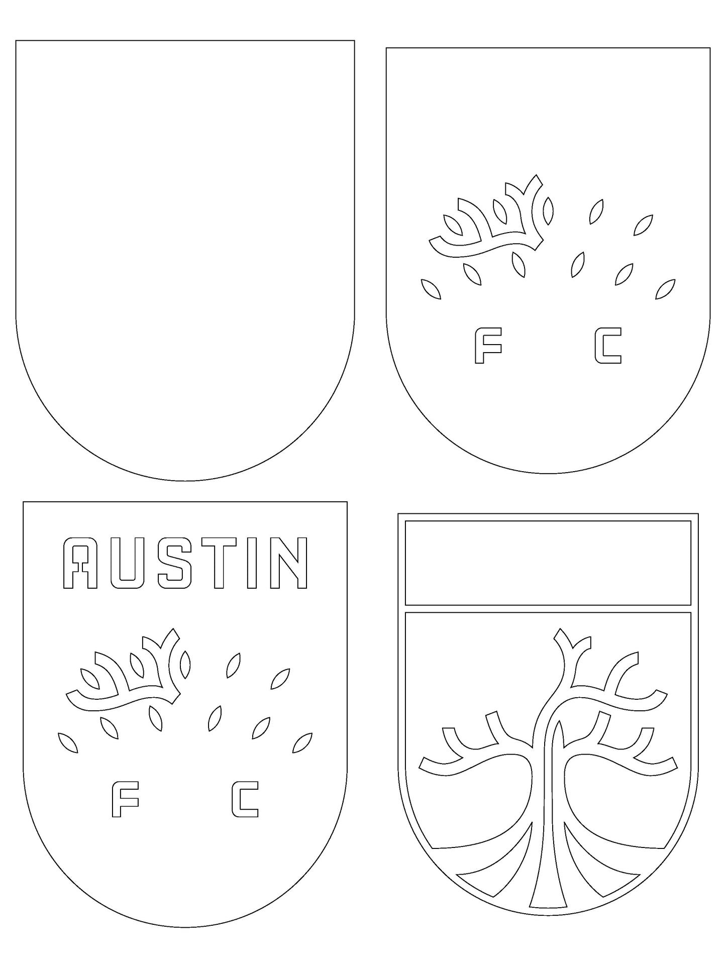 Austin FC Multilayer Laser Cut files svg dxf ai png