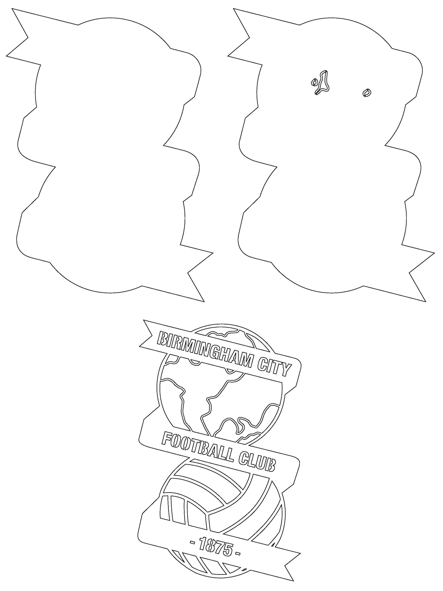 Birmingham City FC Multi Layer Laser Cut files