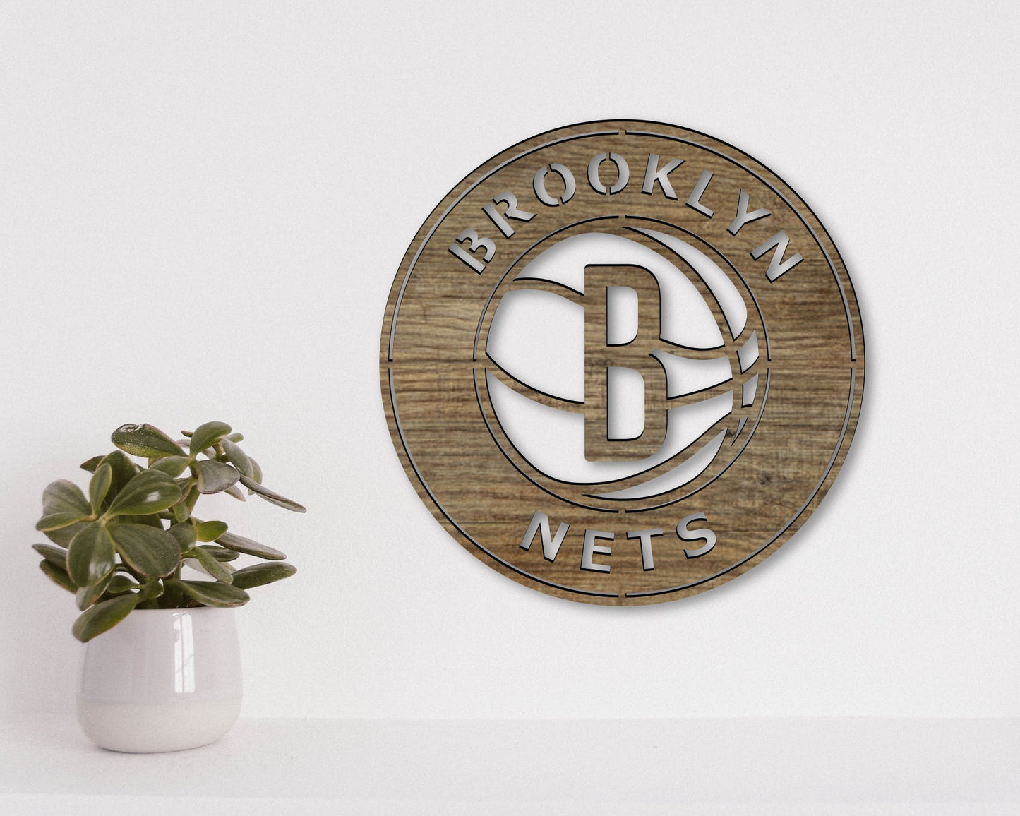 Brooklyn Nets NBA Teams Designed Logo Badge Shield Metal Laser Cut files svg dxf ai png jpg pdf eps