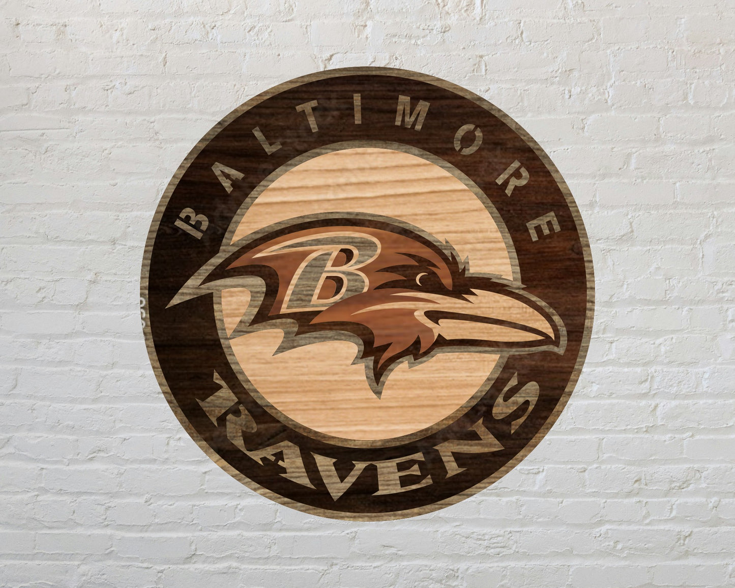 Baltimore Ravens Multi Layered Laser Cut files svg dxf ai png