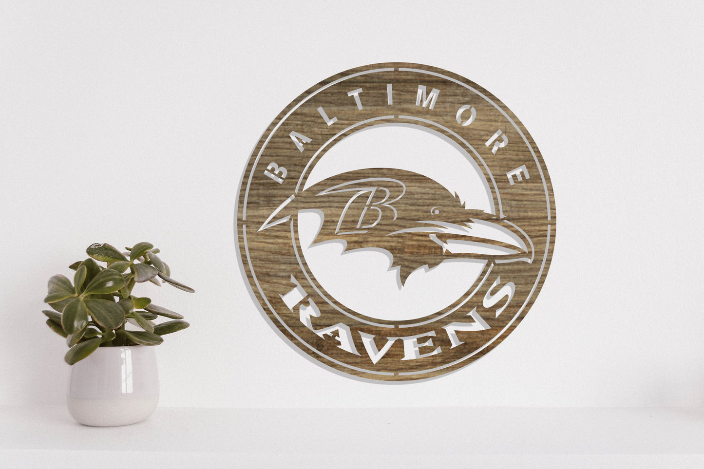 Baltimore Ravens Badge Shield Laser Cut files svg dxf ai eps png jpg pdf
