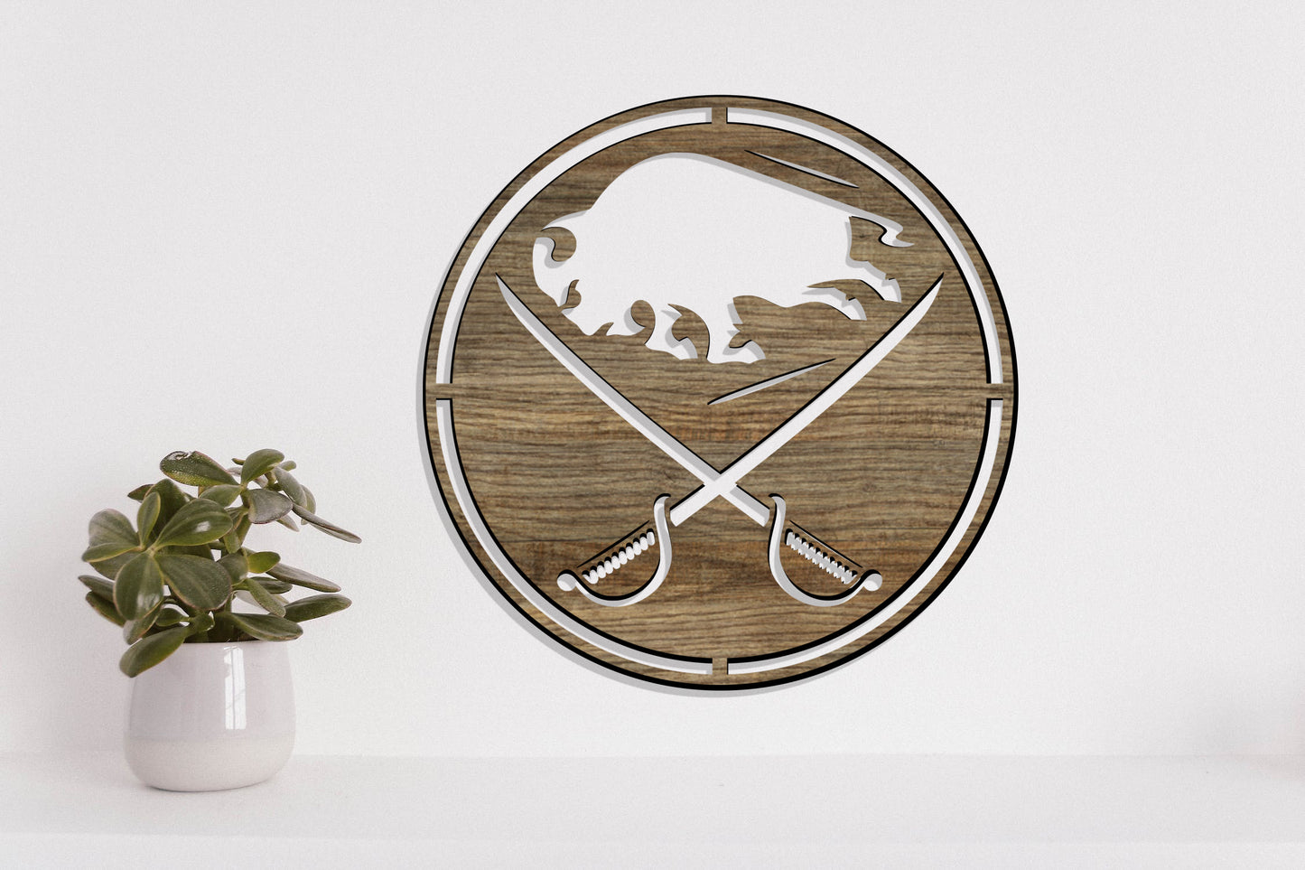 Buffalo Sabres Badge Shield Metal Laser Cut files svg dxf ai png jpg pdf eps