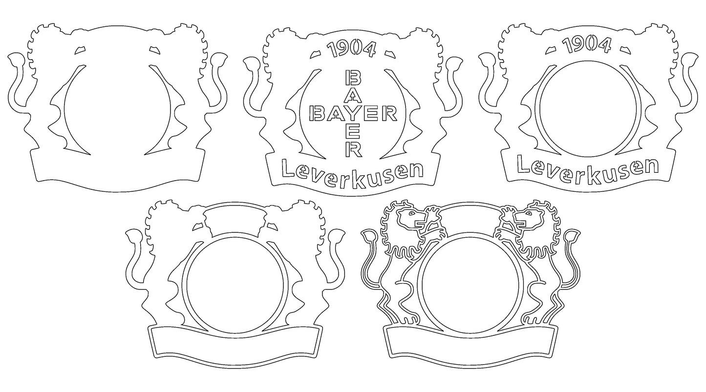 Bayer Leverkusen FC Layered Laser Cut files
