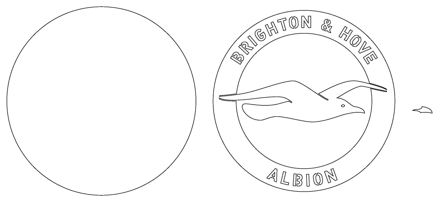Brighton FC Layered Laser Cut files