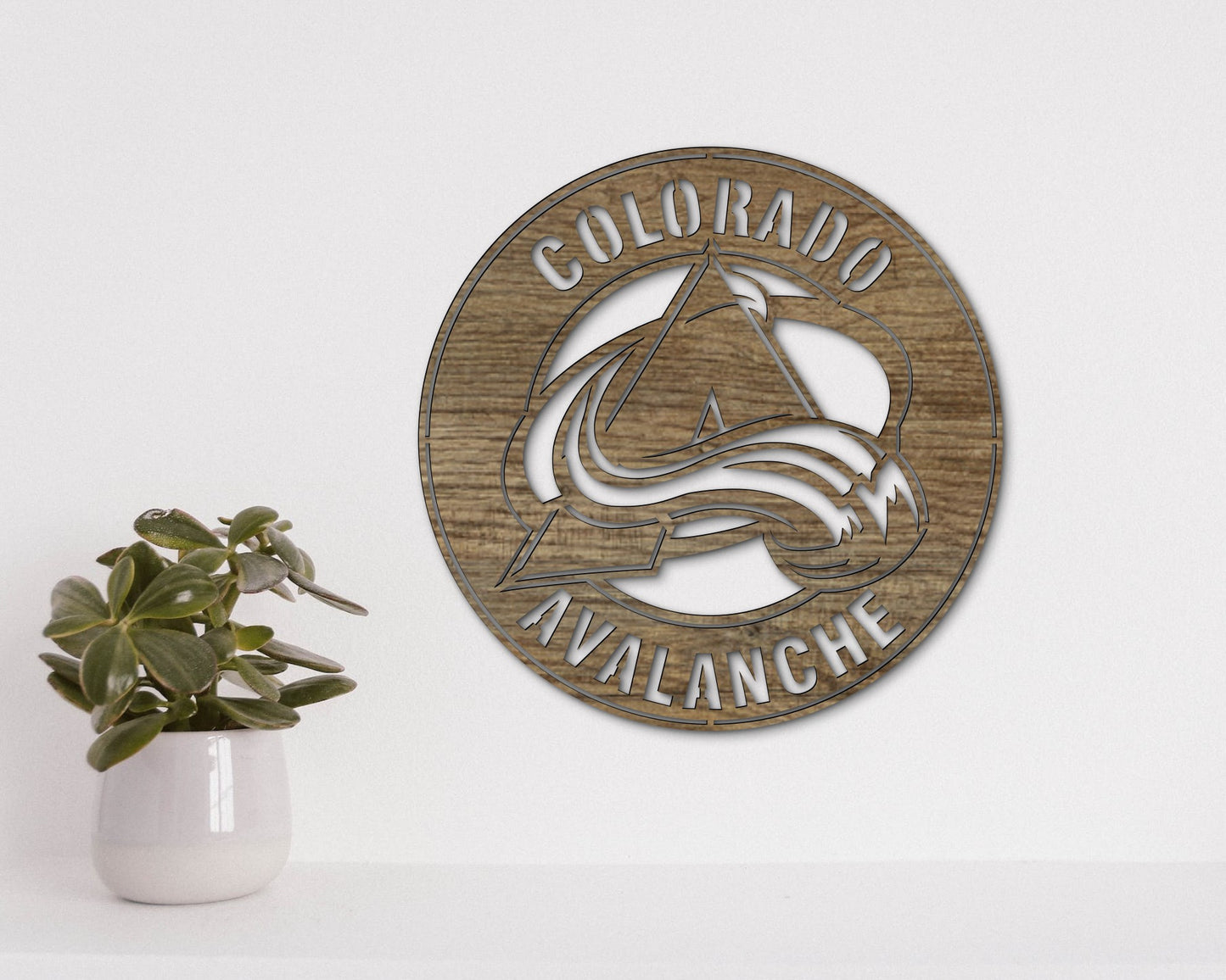 Colorado Avalanche NHL Teams Designed Logo Badge Shield Metal Laser Cut files svg dxf ai png jpg pdf eps