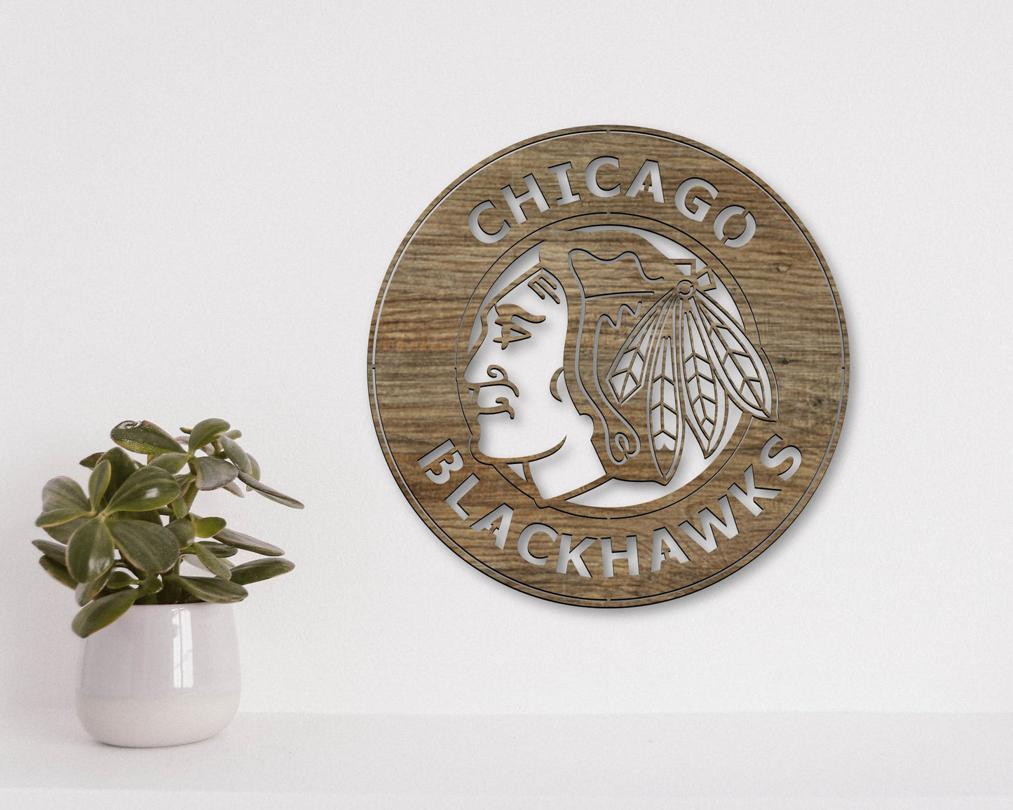 Chicago Blackhawks NHL Teams Designed Logo Badge Shield Metal Laser Cut files svg dxf ai png jpg pdf eps