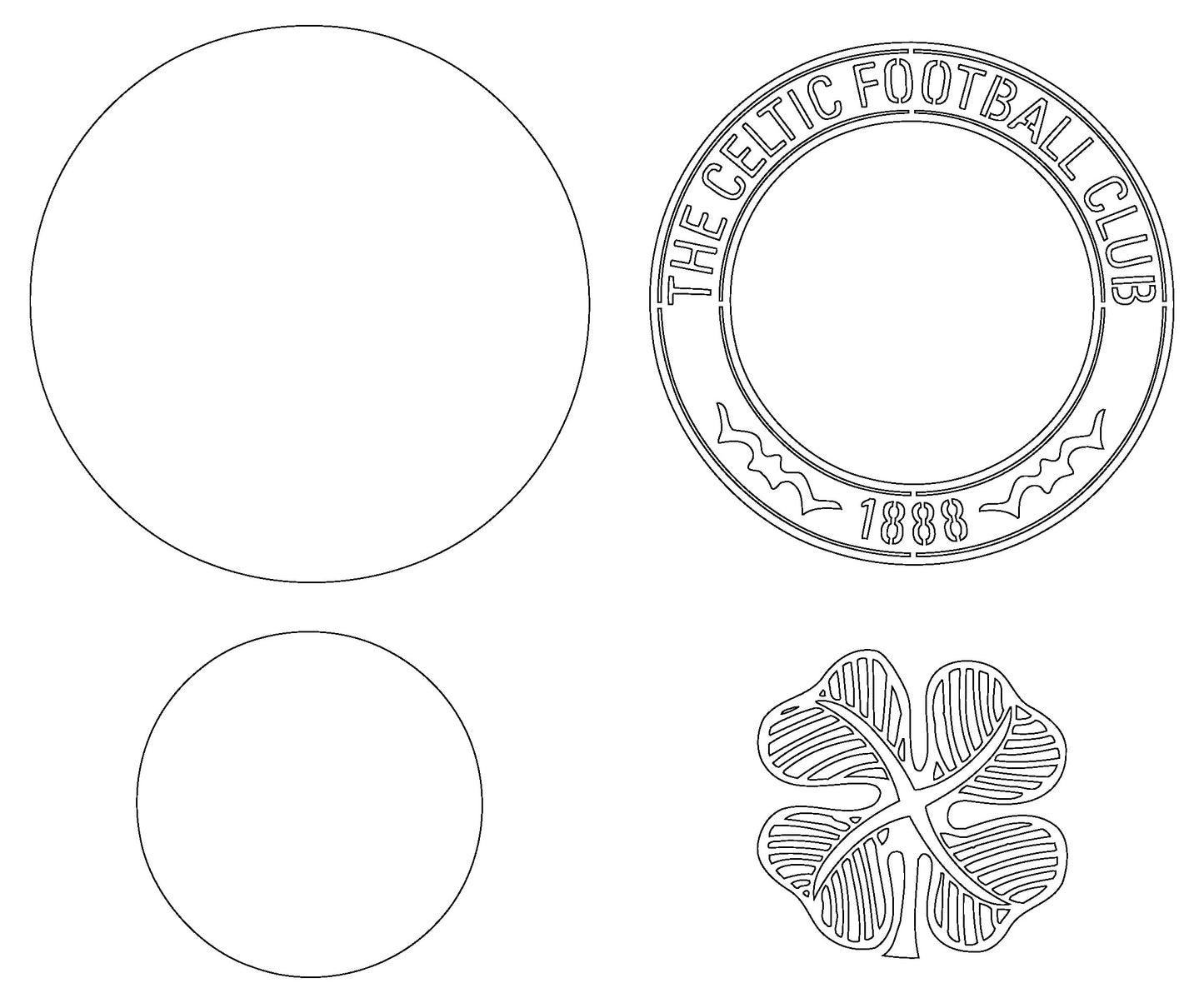 Glasgow Celtic FC Layered Laser Cut files