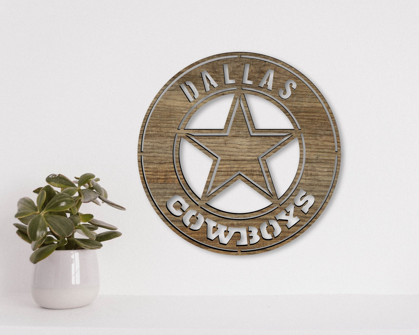 Dallas Cowboys Logo Badge Shield Laser Cut files svg dxf ai eps png jpg pdf