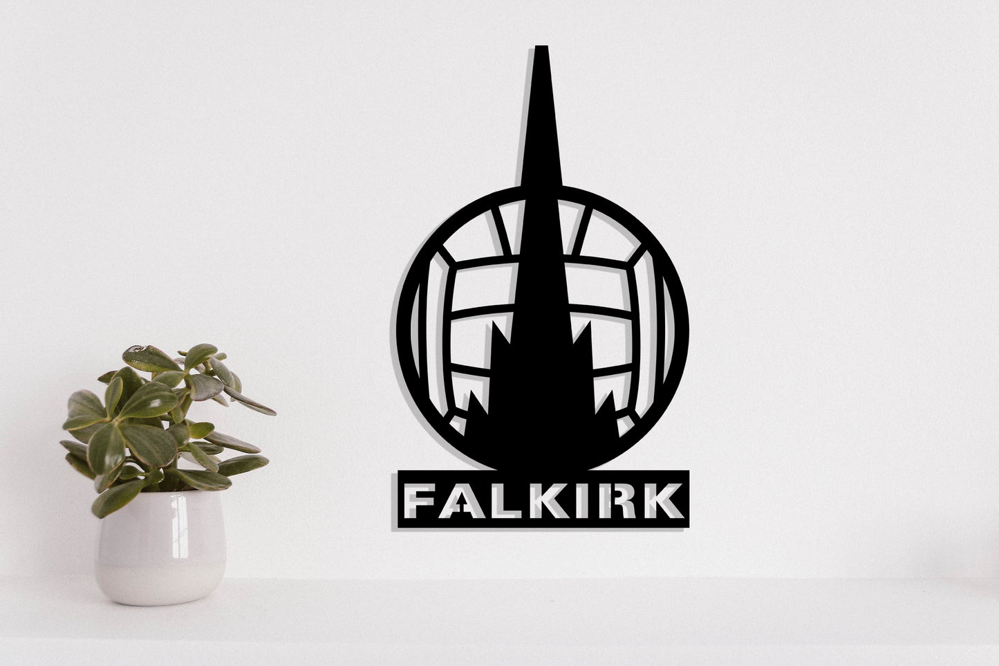 Falkirk FC Badge Shield Metal Laser Cut files svg dxg jpg png pdf ai eps