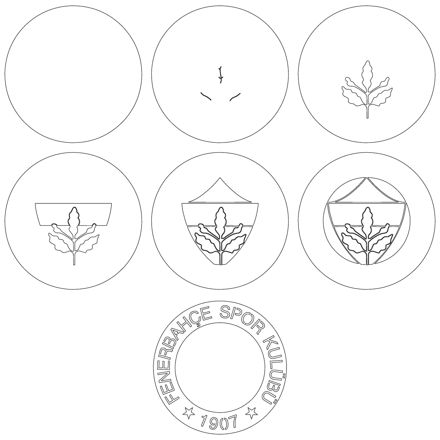 Fenerbahce FC Layered Laser Cut files