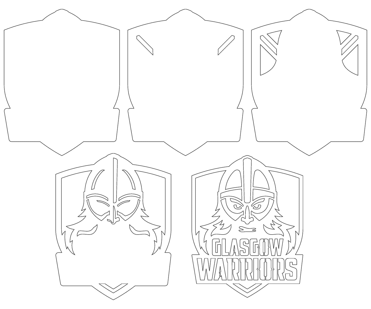 Glasgow Warriors Layered Laser Cut files