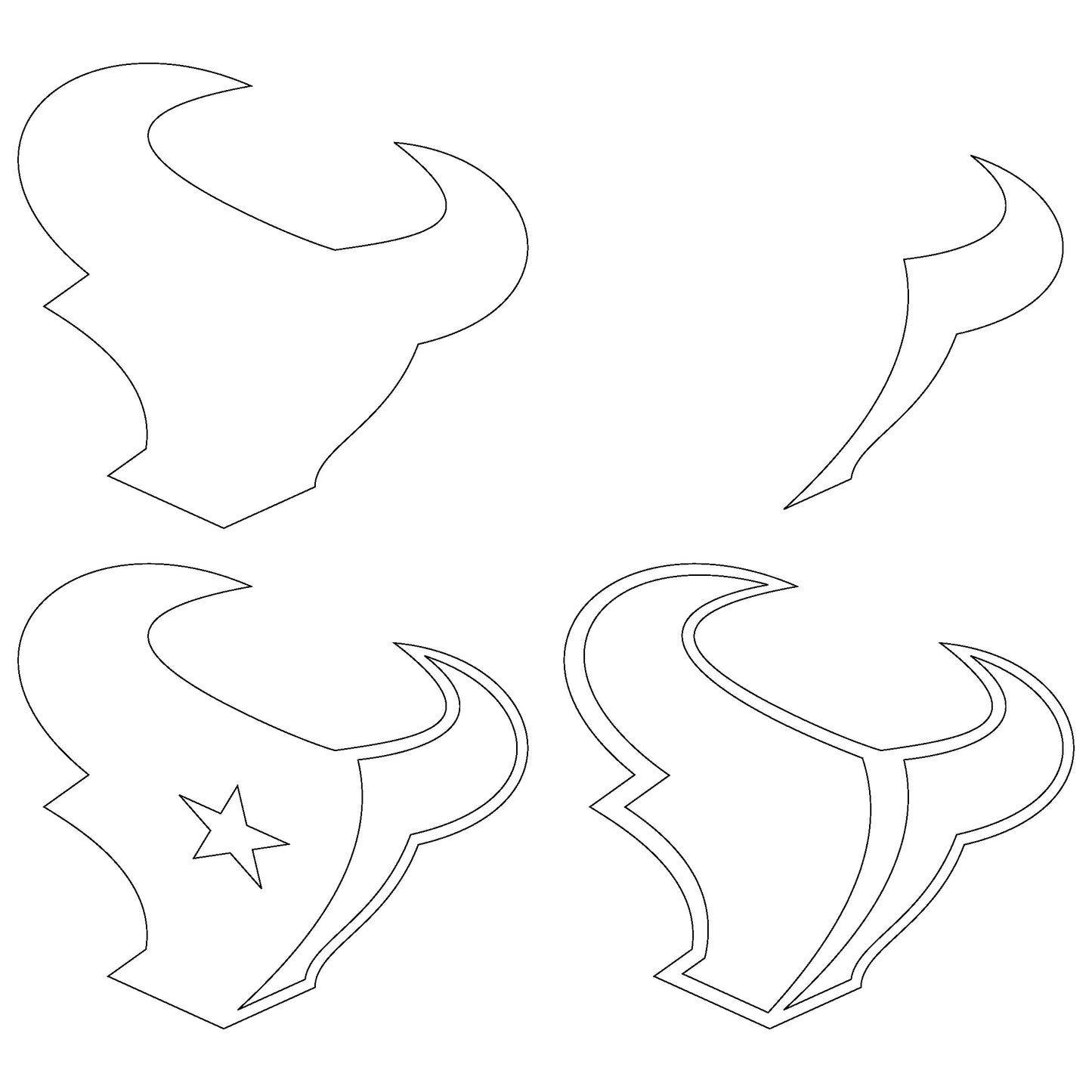 Houston Texans Layered Laser Cut files