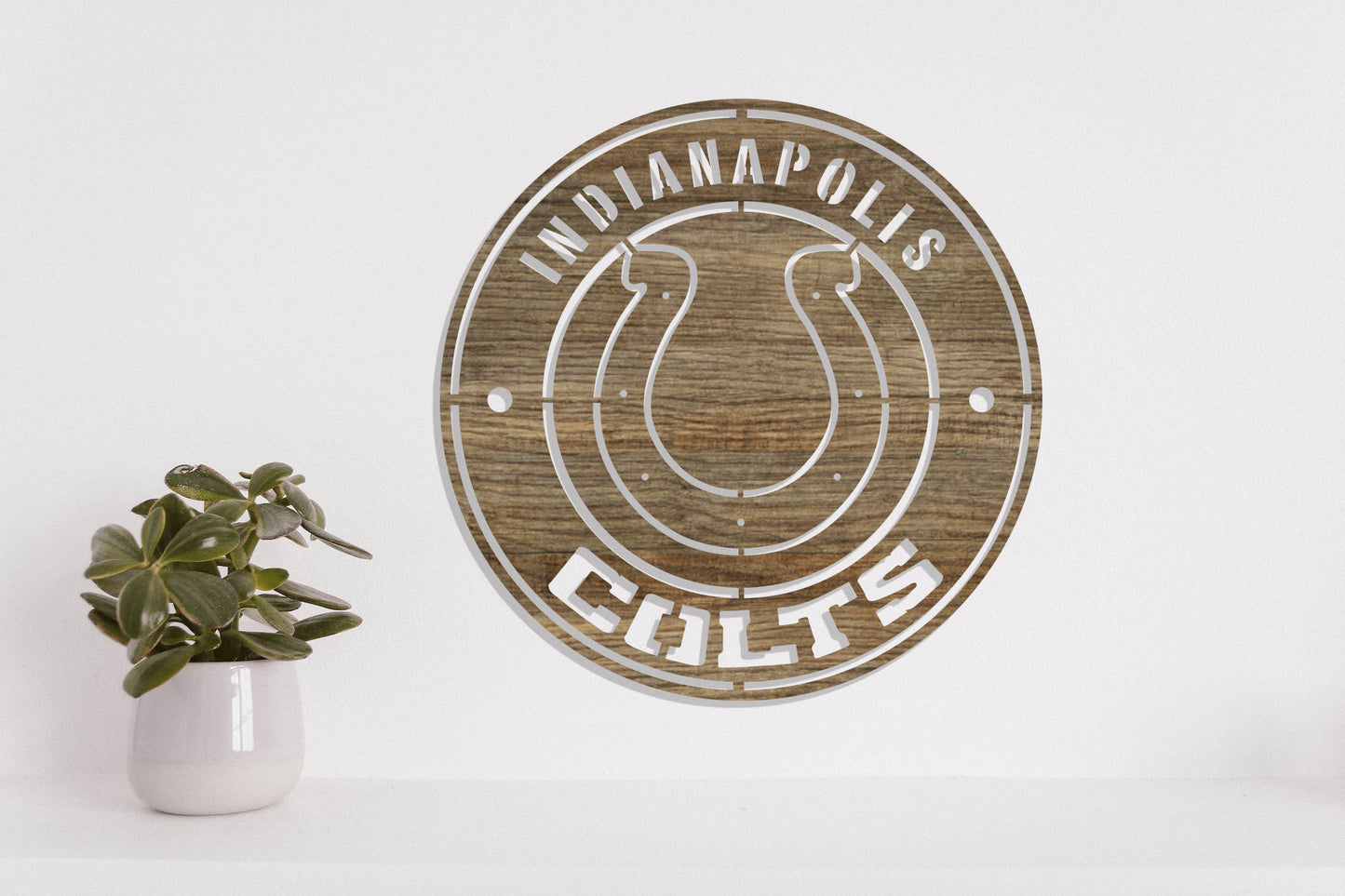 Indianapolis Colts Badge Shield Laser Cut files svg dxf ai eps png jpg pdf