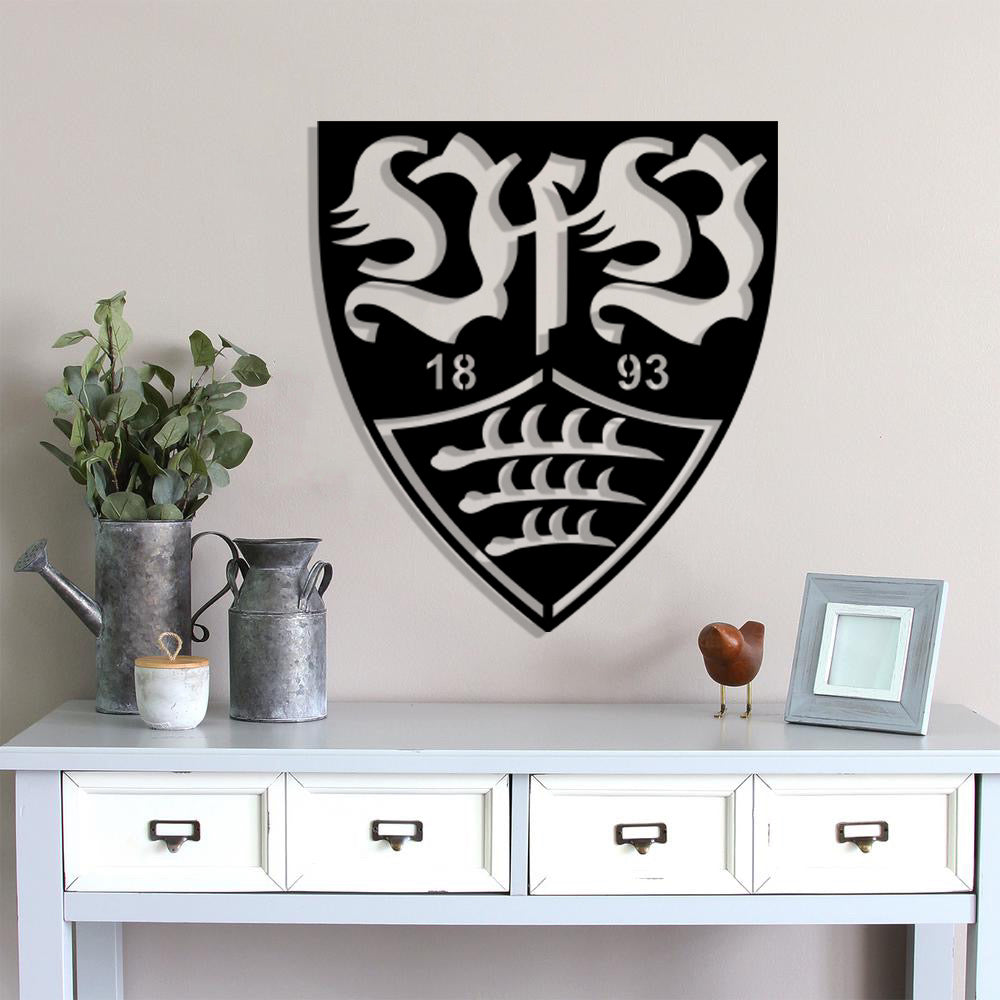 Stuttgart FC Batch Shield Metal Laser Cut files svg dxg jpg png pdf ai eps