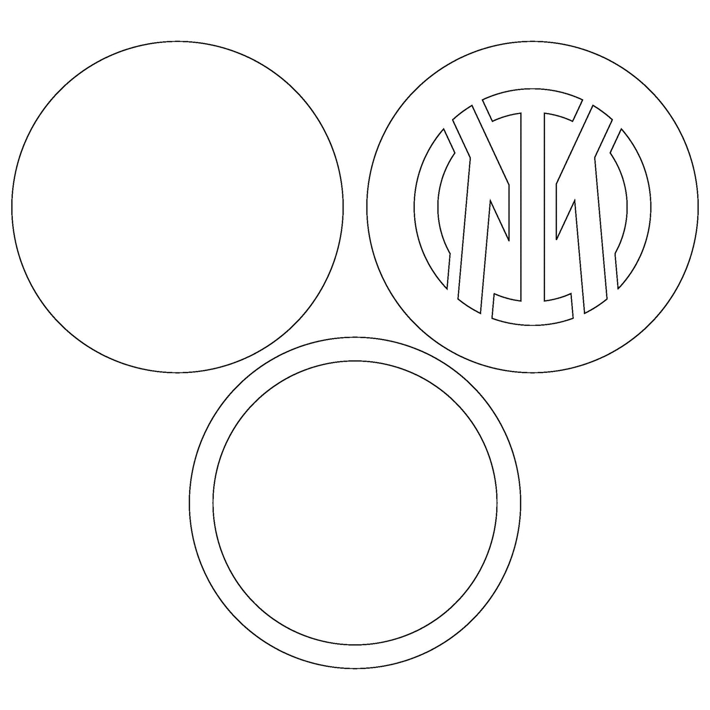 Inter Milan FC Layered Laser Cut files