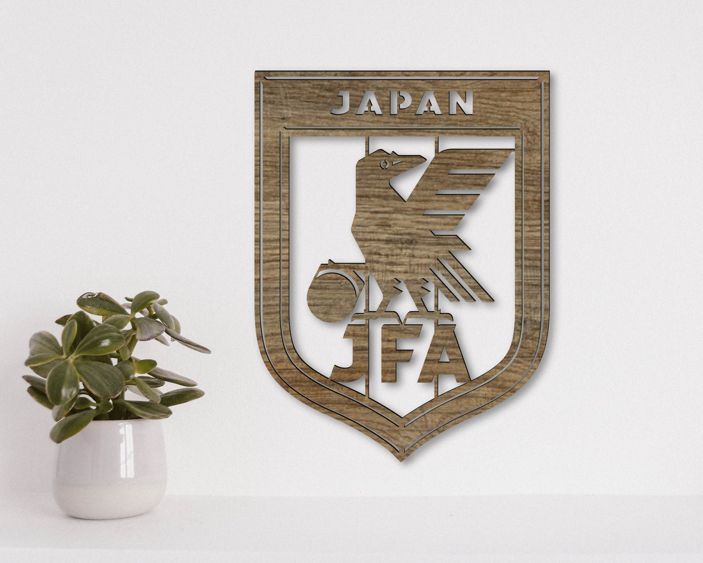 Japan National Football Team Badge Shield Metal Laser Cut files svg dxf ai png jpg pdf eps