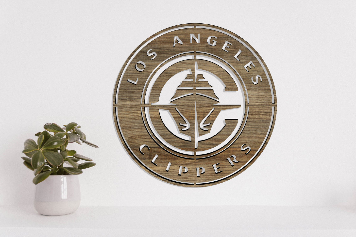 Los Angeles Clippers Badge Shield Metal Laser Cut files svg dxf ai png jpg pdf eps
