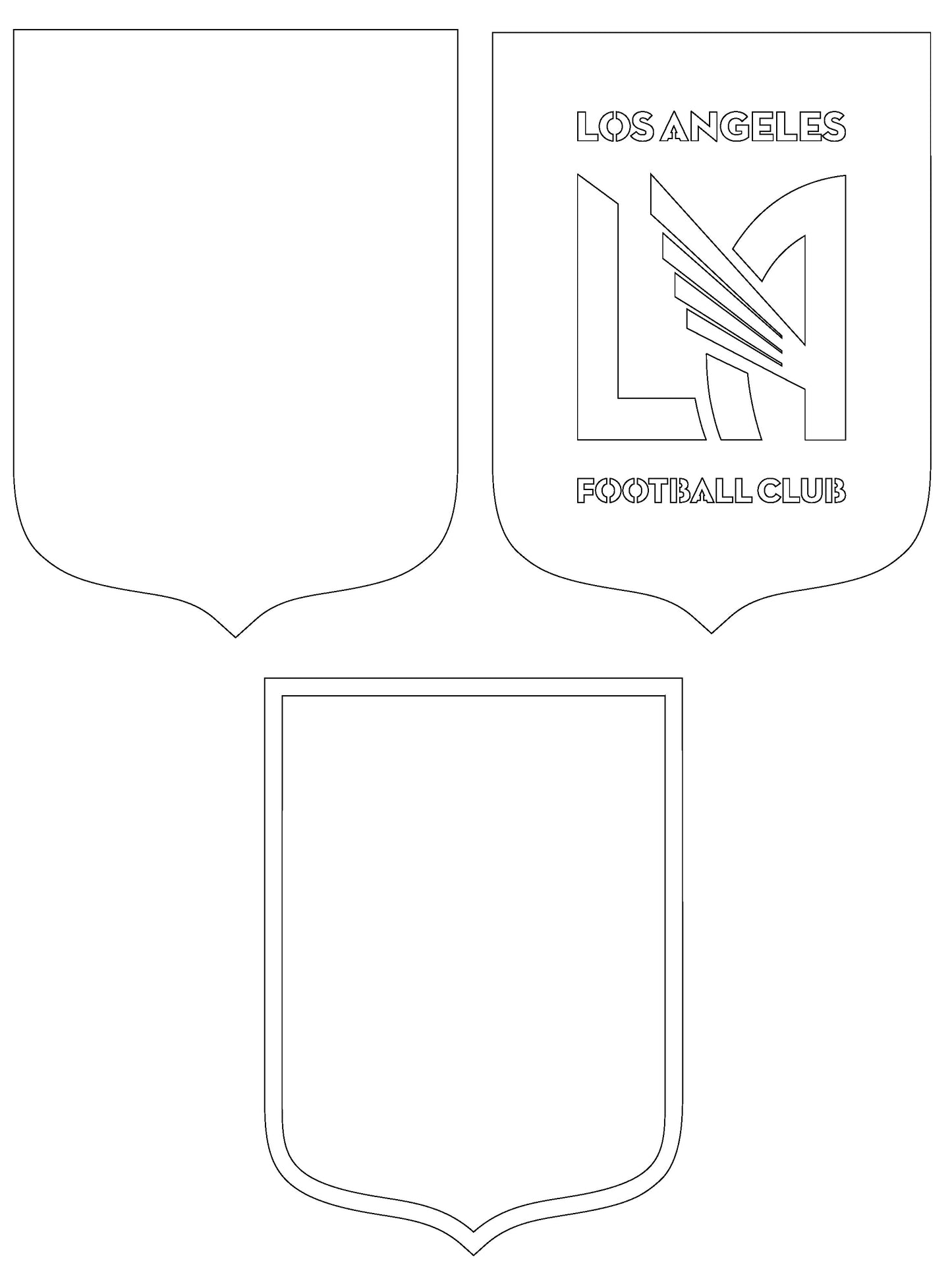 Los Angeles Football Club FC Multilayer Laser Cut files svg dxf ai png
