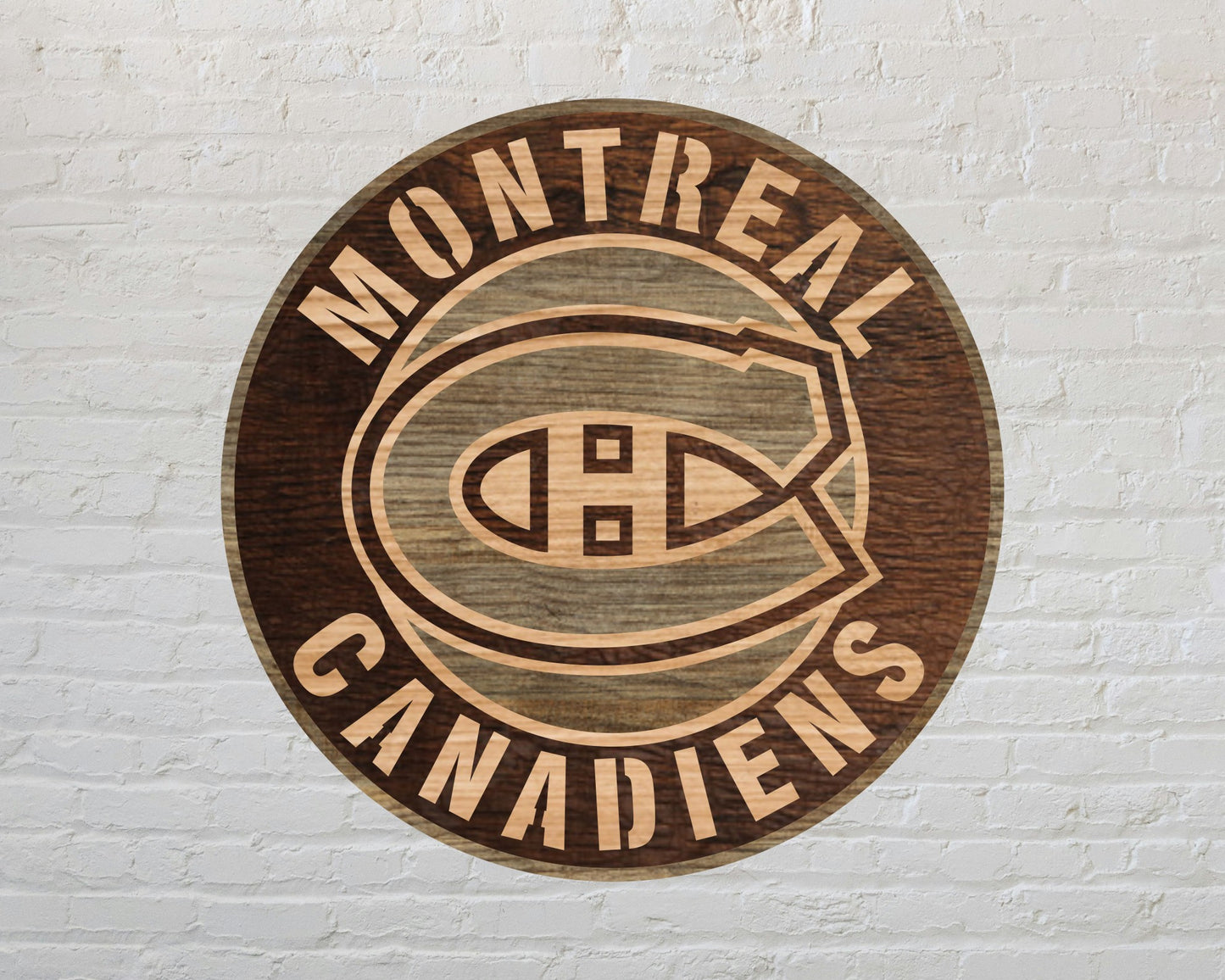 Montreal Canadiens Multi Layer Laser Cut files svg dxf ai png