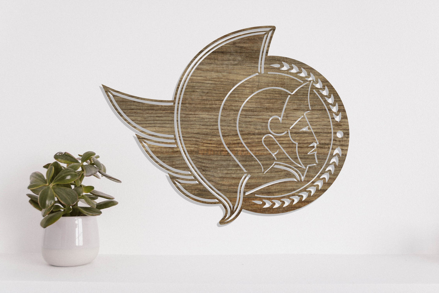 Ottawa Senators Badge Shield Metal Laser Cut files svg dxf ai png jpg pdf eps