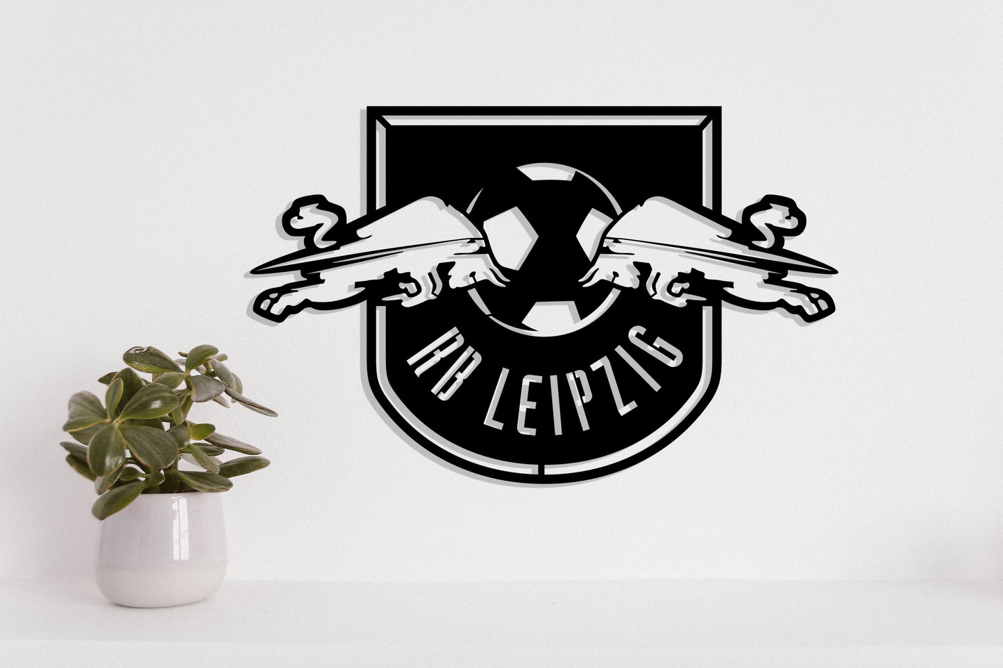 RB Leipzig FC Badge Shield Metal Laser Cut files svg dxg jpg png pdf ai eps