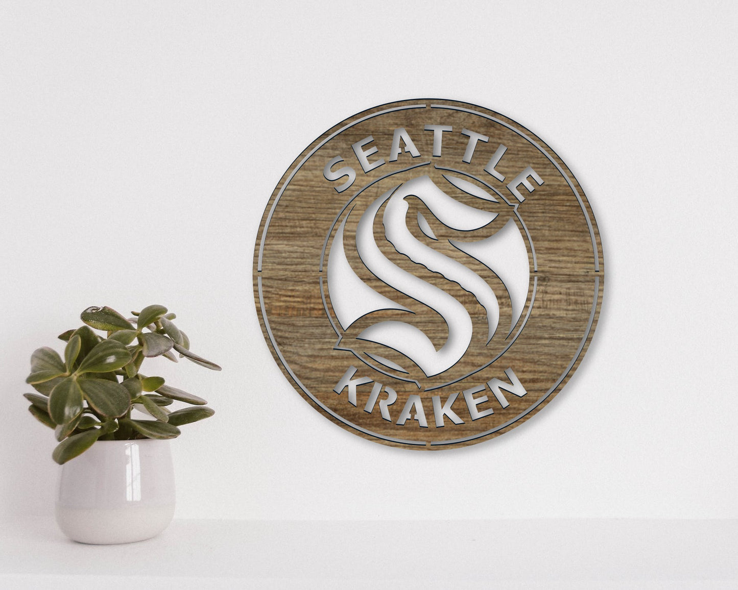Seattle Kraken NHL Teams Designed Logo Badge Shield Metal Laser Cut files svg dxf ai png jpg pdf eps