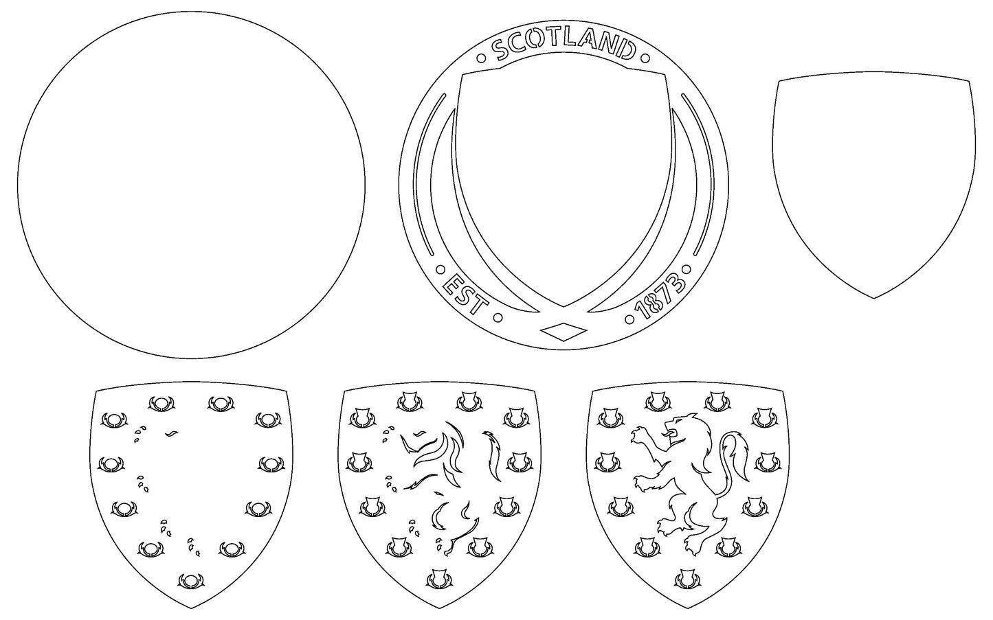 Scotland National Team Layered Laser Cut files