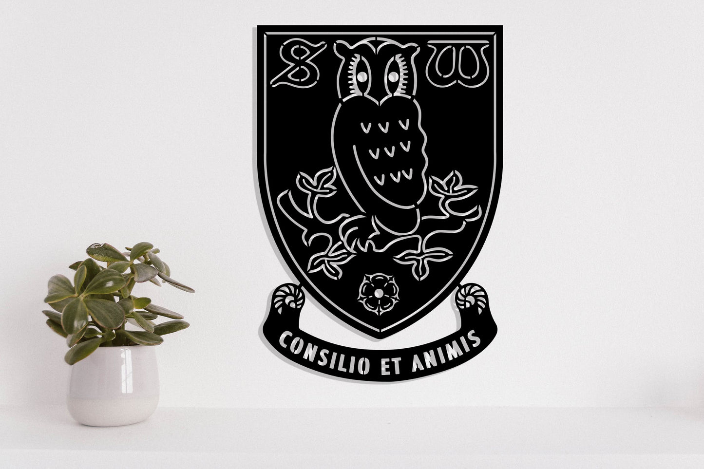 Sheffield Wednesday FC Badge Shield Metal Laser Cut files svg dxg jpg png pdf ai eps