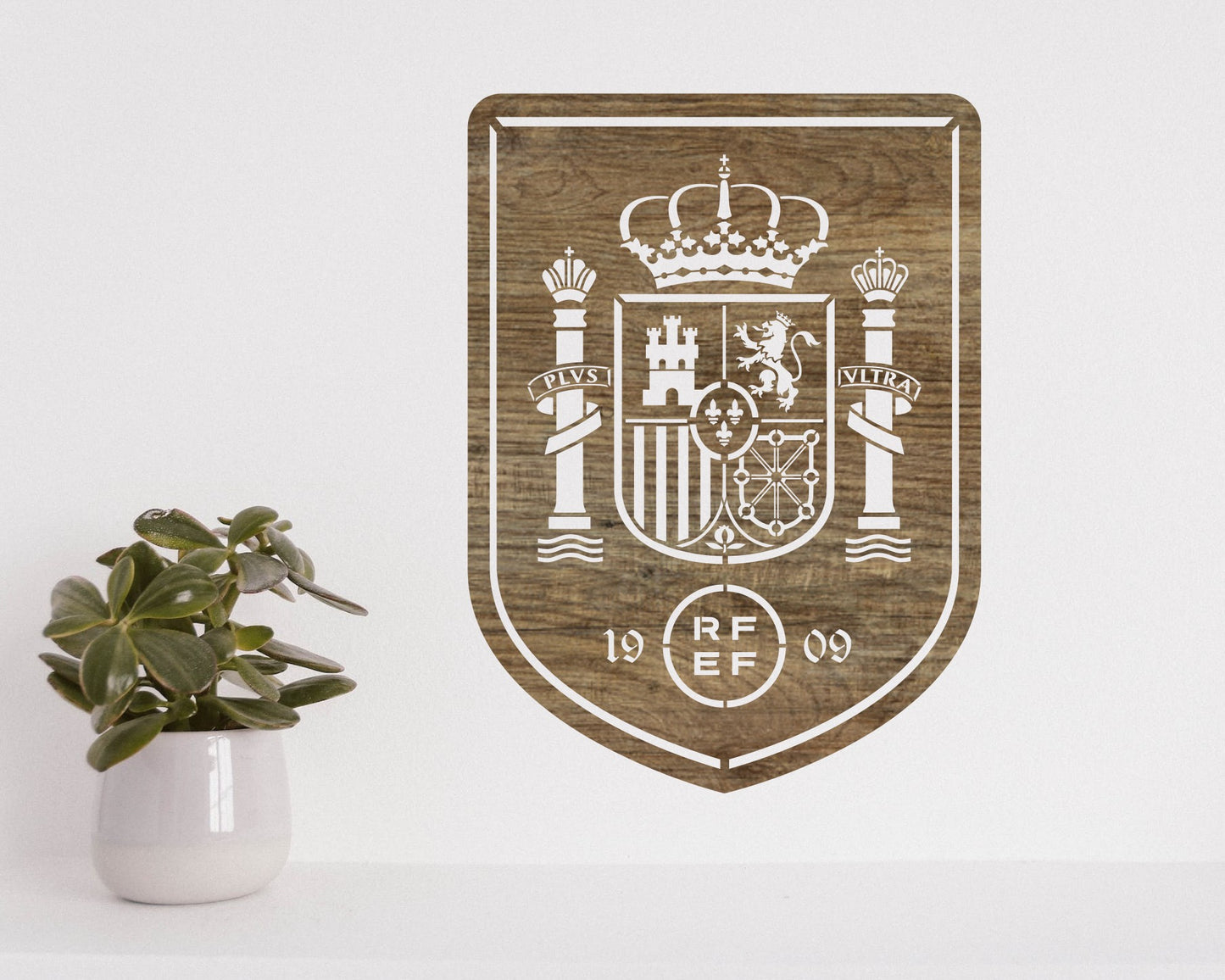Spain National Football Team Badge Shield Metal Laser Cut files svg dxf ai png jpg pdf eps