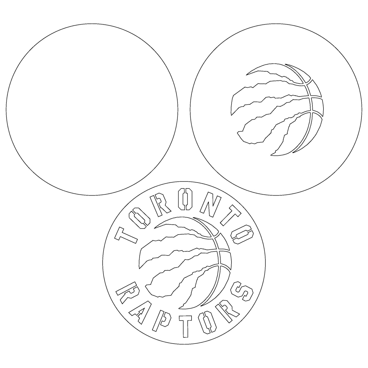 Toronto Raptors Multi Layer Laser Cut files svg dxf ai png