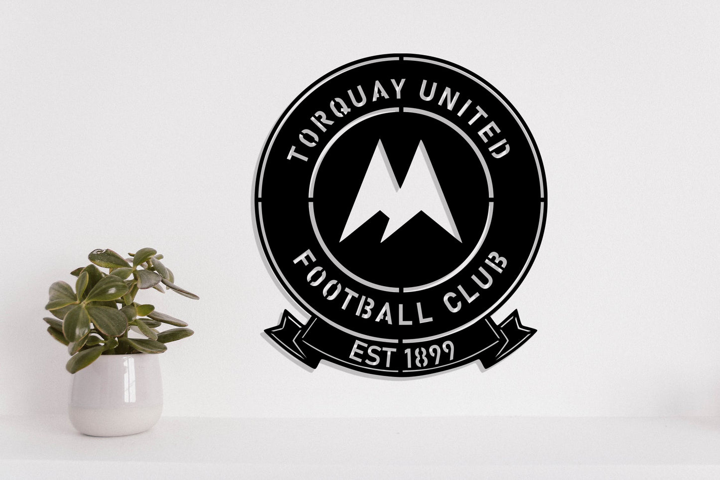 Torquay United FC Batch Shield Metal Laser Cut files svg dxg jpg png pdf ai eps
