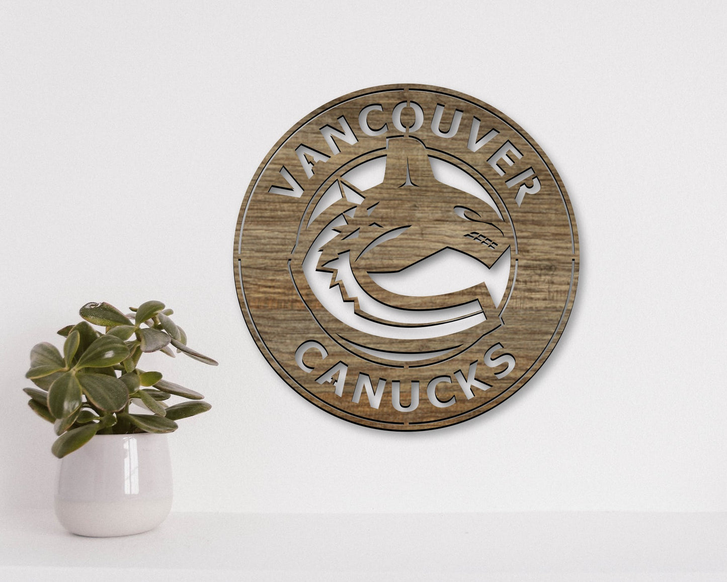 Vancouver Canucks NHL Teams Designed Logo Badge Shield Metal Laser Cut files svg dxf ai png jpg pdf eps