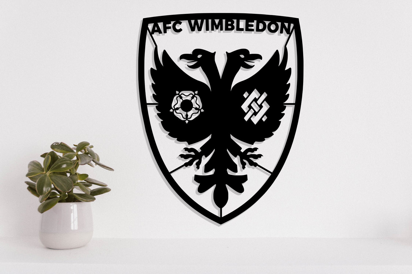 AFC Wimbledon FC Batch Shield Metal Laser Cut files svg dxg jpg png pdf ai eps