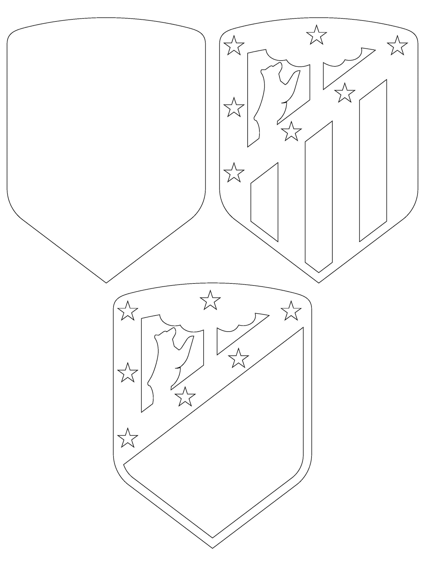 Atletico Madrid FC Layered Laser Cut files