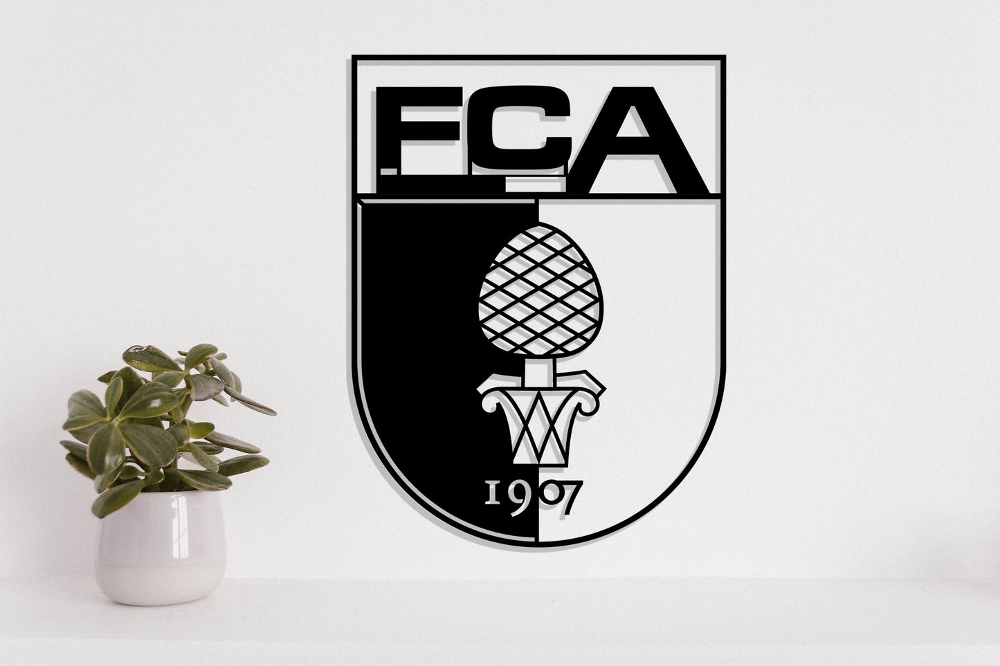 Augsburg FC Batch Shield Metal Laser Cut files svg dxg jpg png pdf ai eps