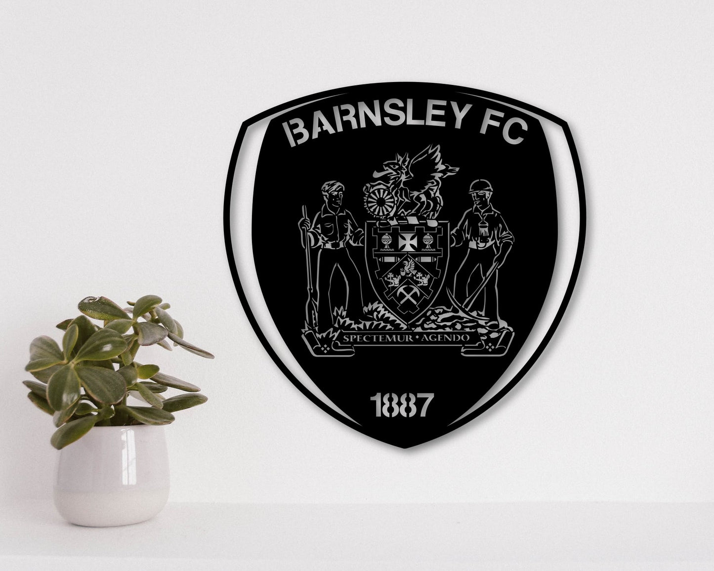 Barnsley FC Badge Shield Metal Laser Cut files svg dxg jpg png pdf ai eps