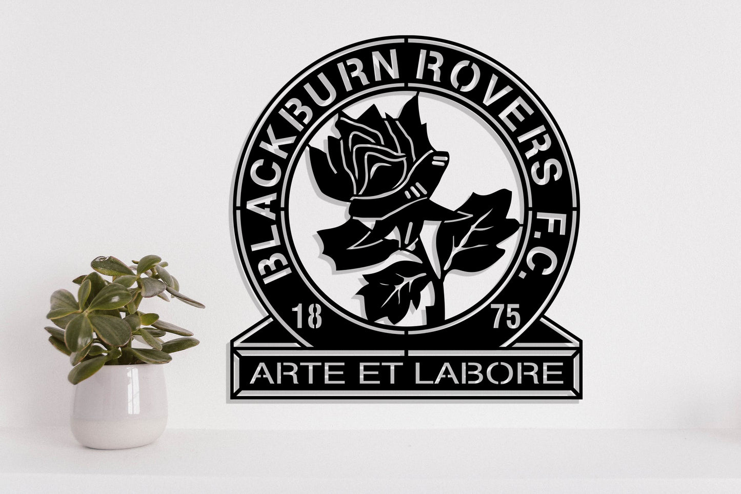 Blackburn Rovers FC Badge Shield Metal Laser Cut files ai png svg dxf, jpg eps pdf