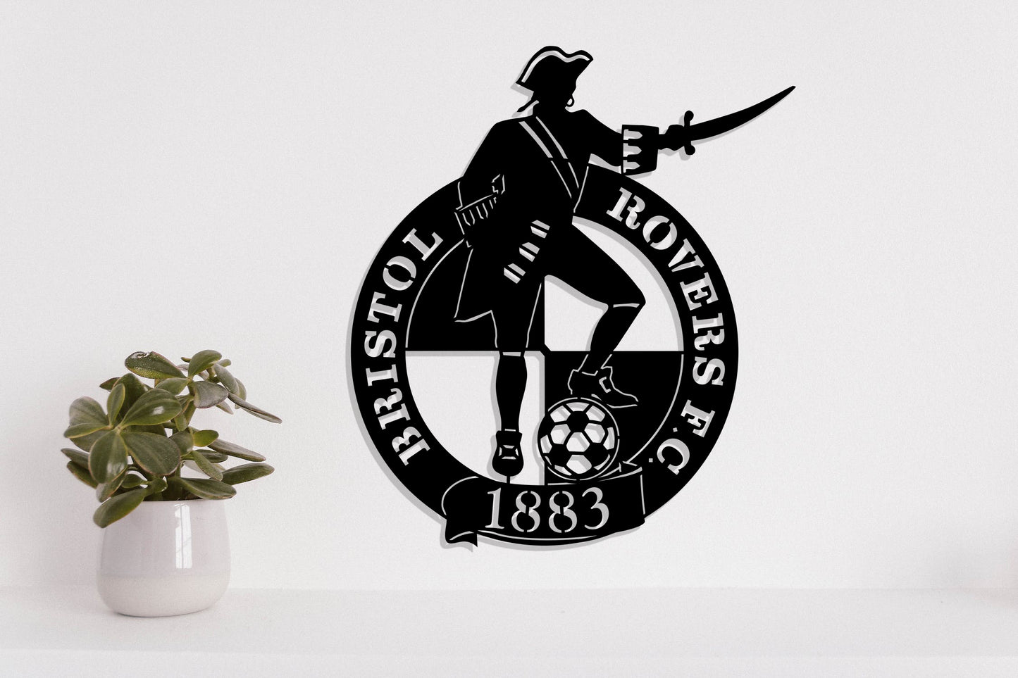 Bristol Rovers FC Batch Shield Metal Laser Cut files svg dxg jpg png pdf ai eps