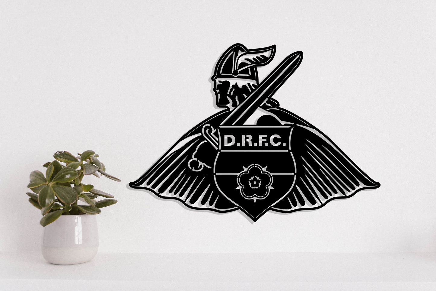 Doncaster Rovers FC Badge Shield Metal Laser Cut files svg dxg jpg png pdf ai eps