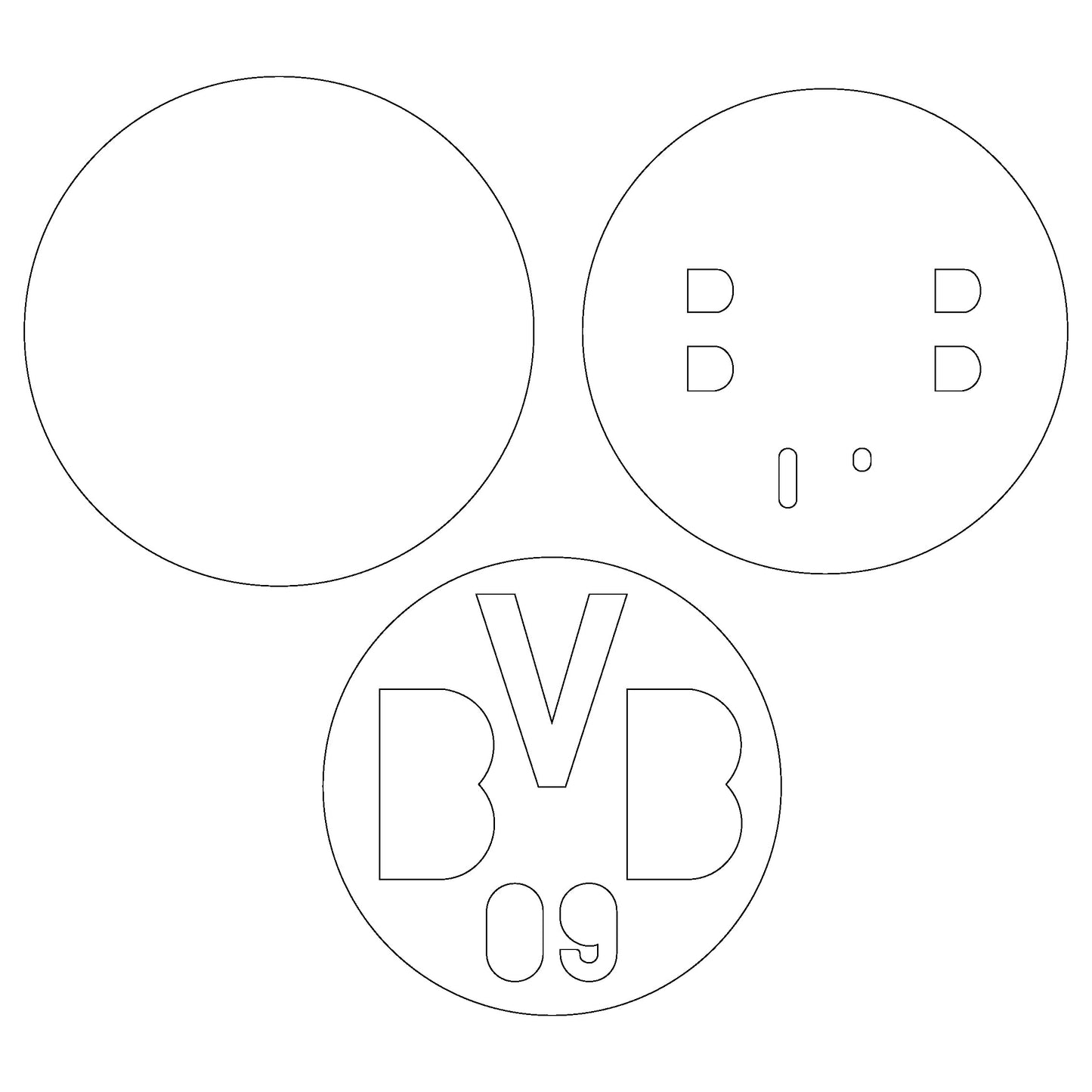 Borussia Dortmund FC Layered Laser Cut files