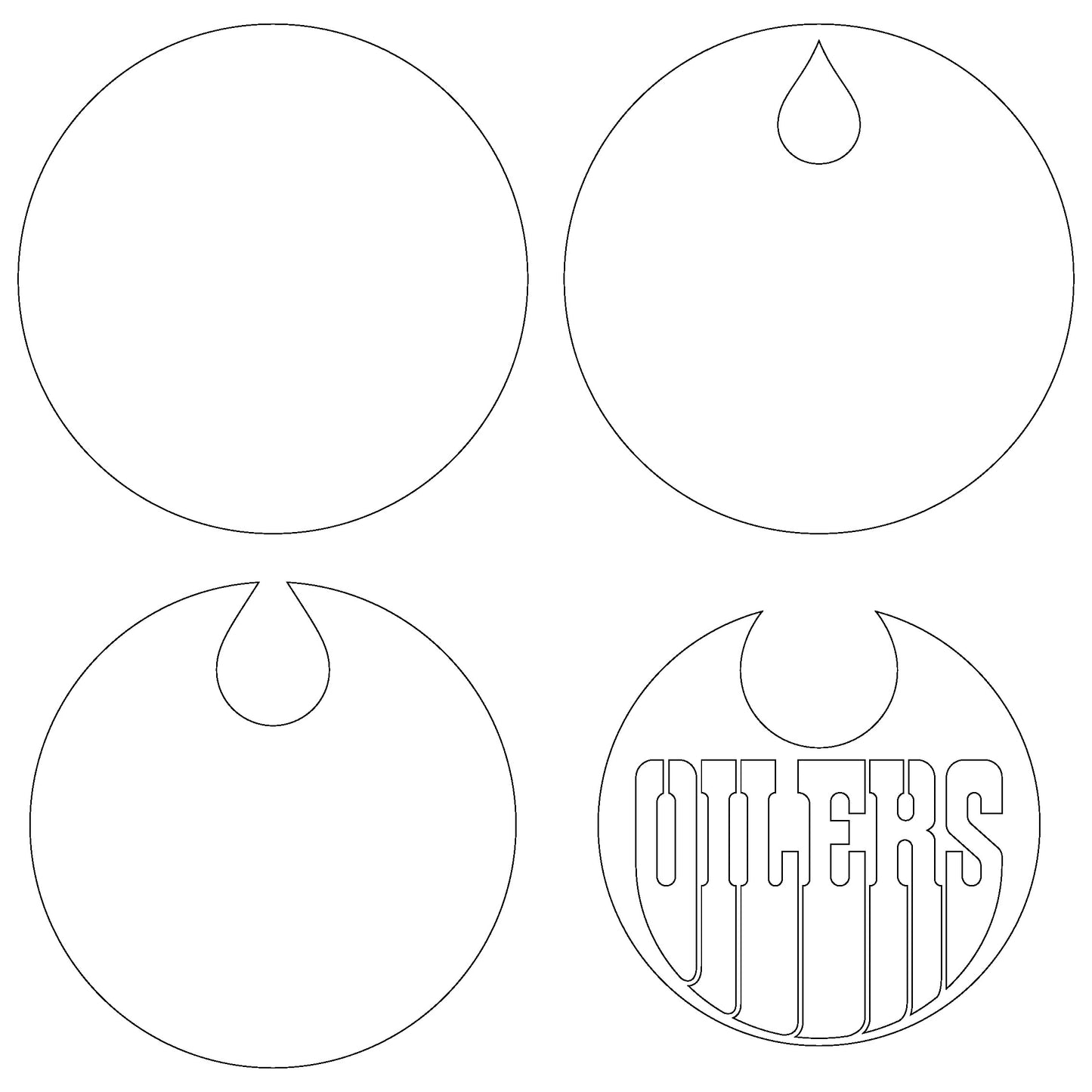 Edmonton Oilers Layered Laser Cut files