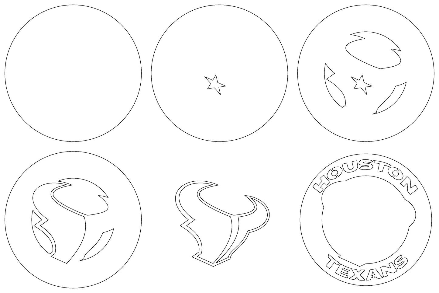 Houston Texans Multi Layer Laser Cut files