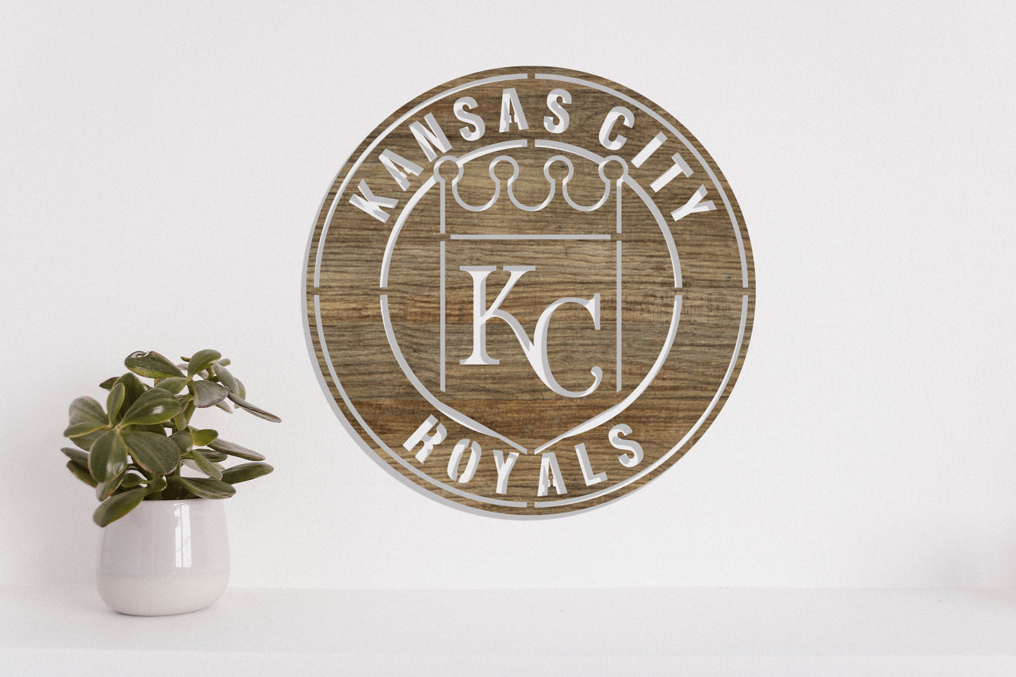 Kansas City Royals Badge Shield Metal Laser Cut files svg dxf ai png jpg pdf eps