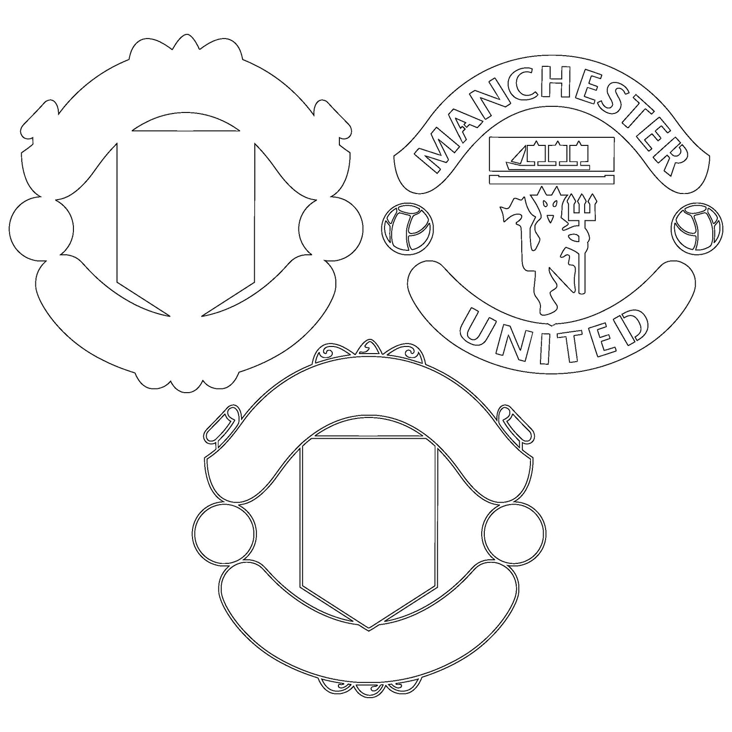Manchester United FC Layered Laser Cut files